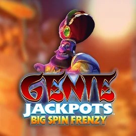 Genie Jackpots: Big Spin Frenzy slot logo by Blueprint Gaming at Betista Casino