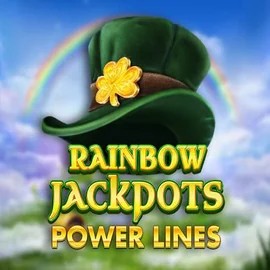 Rainbow Jackpots Power Lines by Red Tiger Gaming, showcased at betistaa.it – game logo
