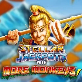 Stellar Jackpots with More Monkeys slot icon by Lightning Box Game, available at Betista Casino