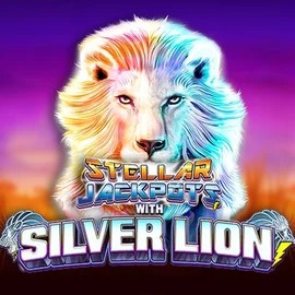 Stellar Jackpots with Silver Lion logo by Lightning Box Game Betista Casino